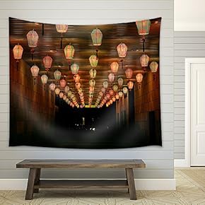 The Lantern Corridor - Fabric Wall Tapestry Home Decor - 51x60 inches