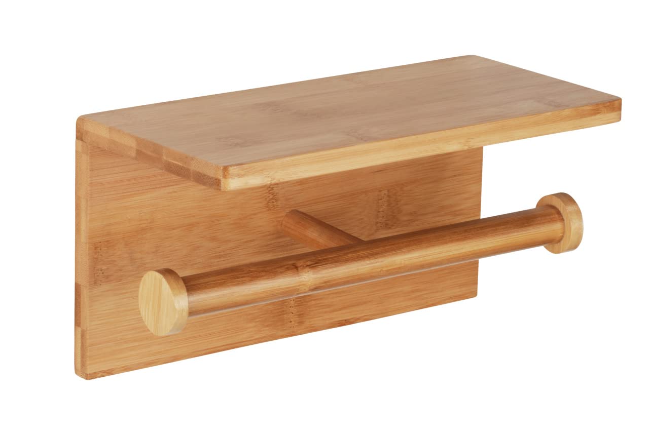 WENKO Duo Bambusa Toilet Roll Holder