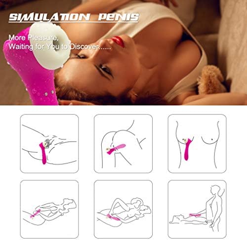Remote Tongue Vibrate Toy Oral Tongue Simulator, 8 Frequency Sucking Vibration Wand, Multi Speed Clitorial Sucking Toy for Female Tshirt?Waterproof Silicone