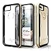 Zizo Shock Series Compatible with iPhone 8 Plus case Military Grade Drop Tested with Tempered Glass Screen Protector iPhone 7 Plus case Gold