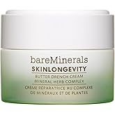 bareMinerals Butter Drench Restorative Rich Face Cream, Hydrating Face Lotion for Dry Skin, Boosts Moisture Retention, Soothes & Nourishes, Non-Comedogenic, Vegan
