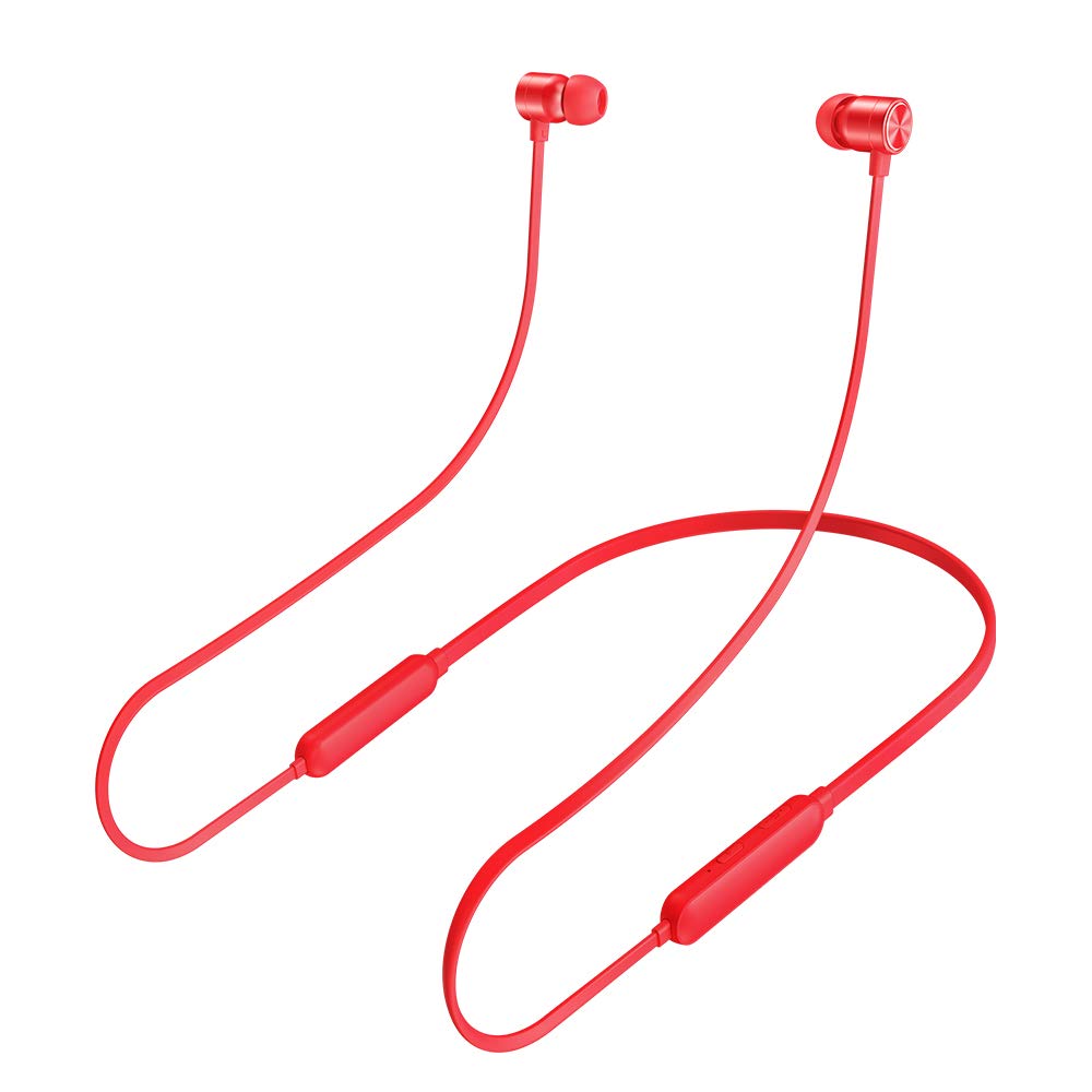 Auriculares Bluetooth,Hotott Inalámbricos Auriculares Magnéticos Bluetooth 4.2 Cascos In-Ear de Auriculares Deportivos Magnéticos Neckband para iOS Android ...