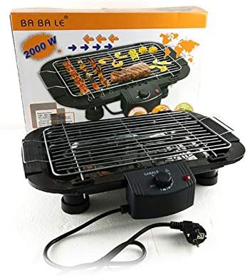 review Barbecue Grill Temperature-Controlled Stainless Steel Grill Indoor Smokefree Table BBQ Grilling for Home Outdoor Courtyard Camping Travel Hiking