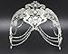 Coxeer Masquerade Mask Metal Venetian Mask Halloween Mardi Gras Mask Christmas Wedding Party Mask (Silver)