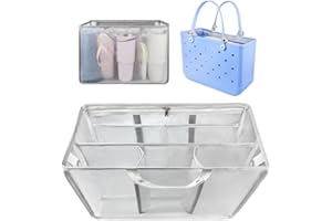 Utook Beach Bag Organizer Insert Compatible with X Large Bogg Bags - Lightweight Mesh Insert Suitable for Original Bogg Bags Accessories,Beach Bag Essentials (Gray)
