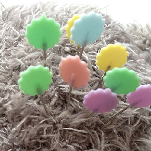 Rimobul Flat 1.9" Flower Head Pins Boxed - Pastel(2 x 100 Pack)