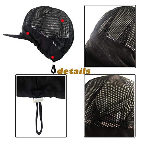 Adjustable Chef Cap Cooking Kitchen Hat Food Service Hair Nets Mesh Brim Reusable Restaurant Vent Beanie