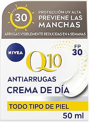 Q10 Anti-Rugas - Creme de Dia SPF 30 Extra Firmeza - Hidrata, Regenera, Reduz e Previne Rugas - Q10 Pure, Creatina e Ácido Hialurónico - Previne Manchas - Todos os Tipos de Pele - 50 ml