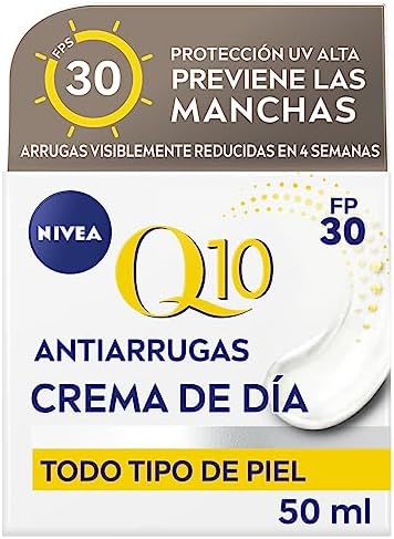Q10 Anti-Rugas - Creme de Dia SPF 30 Extra Firmeza - Hidrata, Regenera, Reduz e Previne Rugas - Q10 Pure, Creatina e Ácido Hialurónico - Previne Manchas - Todos os Tipos de Pele - 50 ml