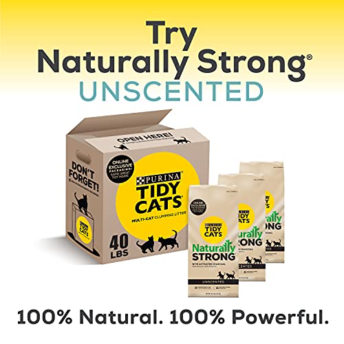 Purina Tidy Cats Natural Cat Litter, Naturally Strong Clean Lemongrass