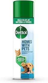 Dettol Pets Disinfectant Spray 6 x 300ml 1.8L Cat Urine Odour Remover view 2