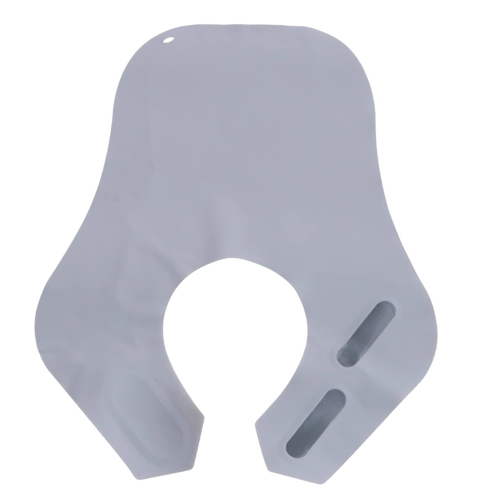 Minkissy Hairdressing Gown Hairdressing Cutting Collar Haircut Apron Silicone Neck Wrap Neck Guard Hair Cutting Cape for Hair Styling, Cutting and Coloring (Grey) Barber Cape