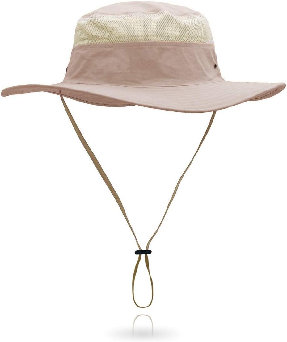 Jane Shine Outdoor Sun Hat Bucket Hats for Women Sun Protection Mesh Cap Quick-Dry UPF 50+