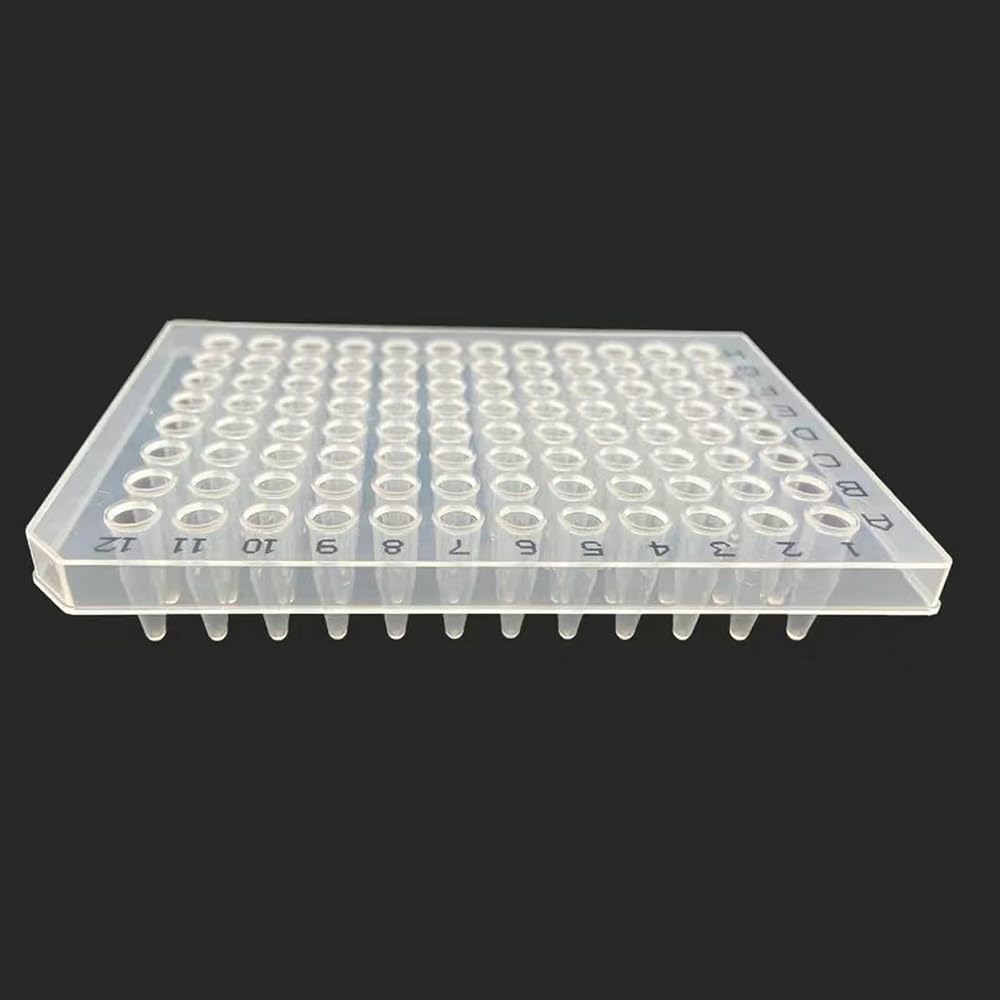 Scienfocus lab 96 Well PCR Plate 0.2ml Half Skirt Transparent PP 20 Trays