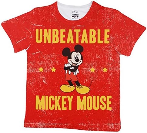 Mickey Mouse Family Boy's Plain Regular fit T-Shirt