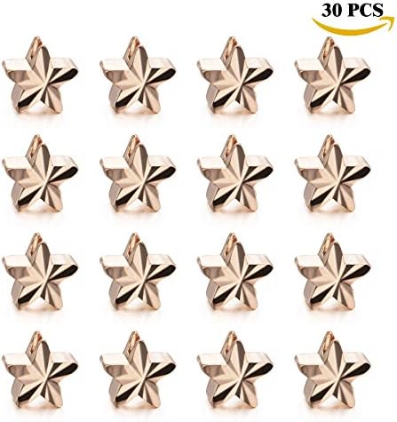 Cute Star Beads Charms Pendant for Crafting Jewelry Making Accessory 30pcs 2mm