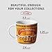 LIFVER Porcelain Coffee Mugs Set, Retro Nostalgic Mug for Housewarming Gift, 11 Ounces, Set of 4
