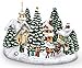 Thomas Kinkade Musical Light Up Christmas Village w Carolers - St Nicholas Circle