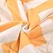 Exclusivo Mezcla Luxurious Yellow and White Oversized Chevron Throw Blankets 60