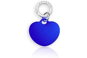 ORNARTO Heart Charm Keychain&Phone, Cute Soft Silicone Heart Pendant with Premium Metal Keyring,Universal Decorative Accessor