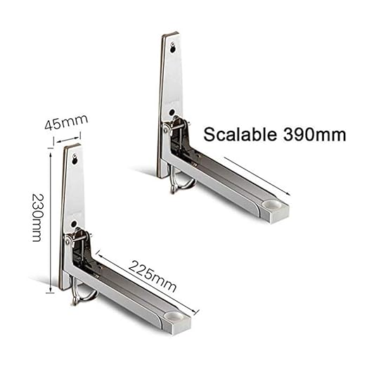 2 piezas Hornos de microondas de Acero inoxidable Soportes de ...