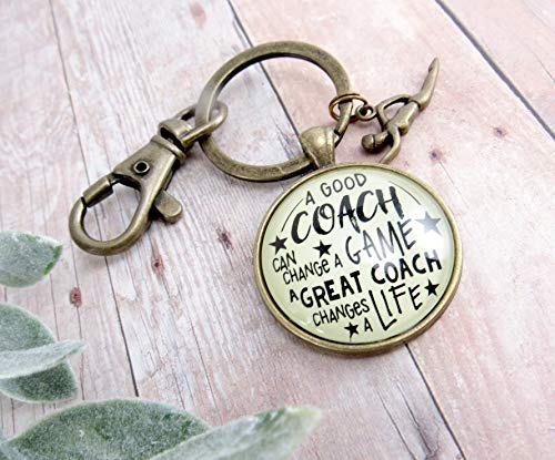 Swim Coaching Keychain A Great Coach Changes A Life Quote Thank You Swimming Instructor Appreciation Gifts - Thumbnail 2