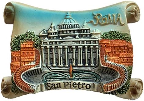 St. Peter's Basilica Vatican Rome Roma Italy Fridge Magnet City Travel Souvenir Collection 3D Resin Handmade Craft Gift Sticker