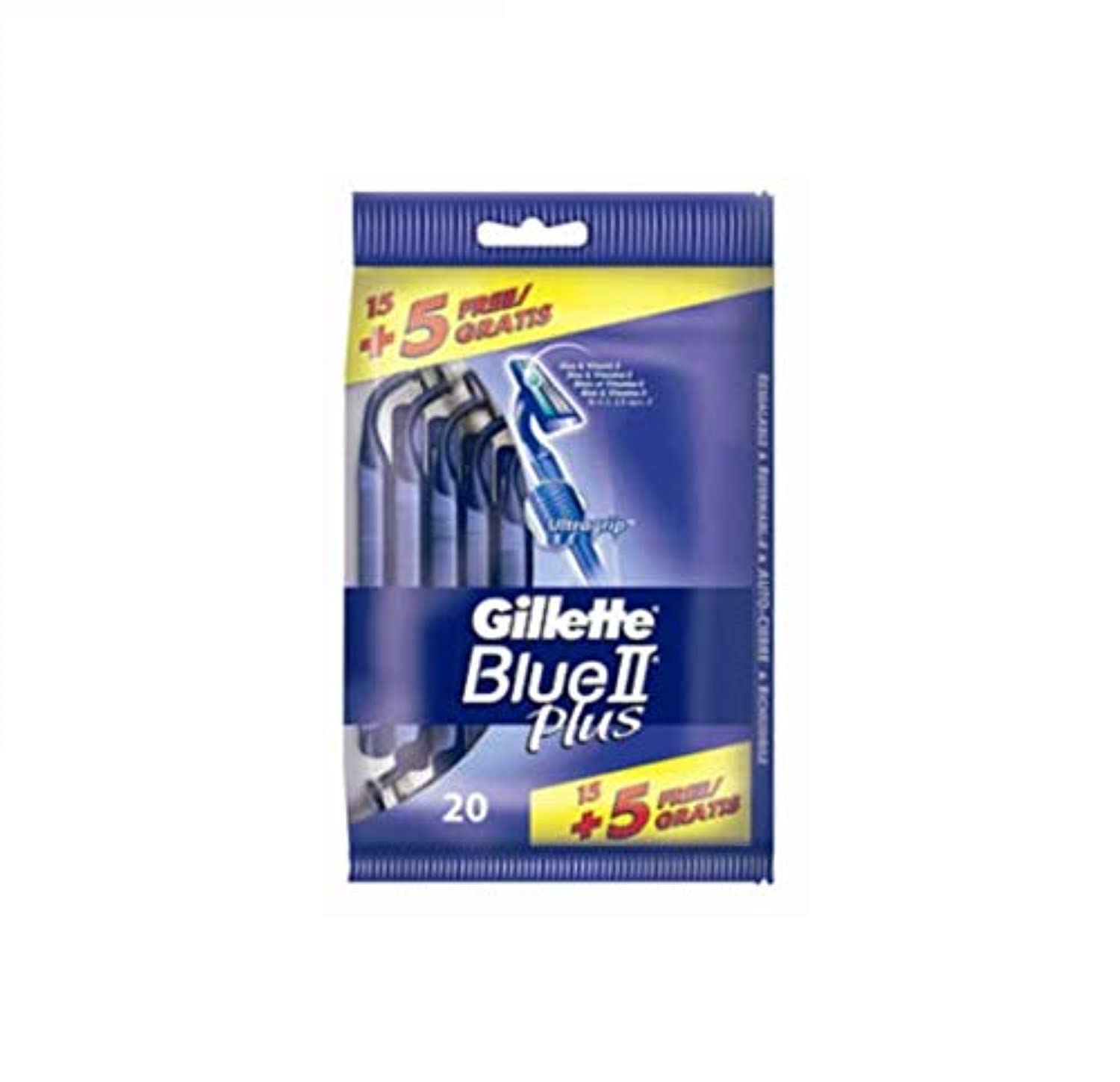 Gillette Blue II Plus Disposable Razors - Pack of 20