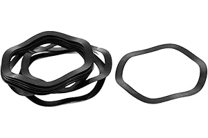 uxcell uxcell50mm Inner Diameter 60mm Outer Dia 0.5mm Thickness Carbon Steel Compression Type Wave Washer 10pcs