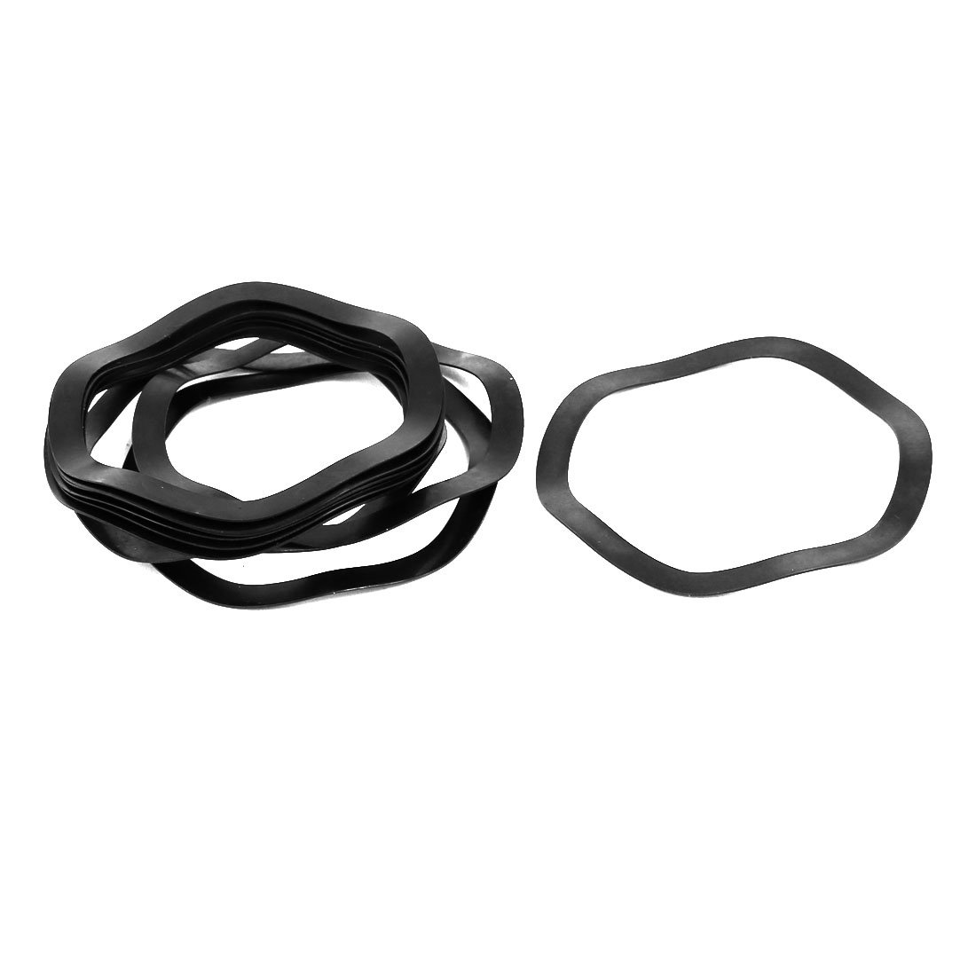 Sourcingmap 50mm Inner Diameter 60mm Outer Dia 0.5mm Thickness Carbon Steel Compression Type Wave Washer 10pcs