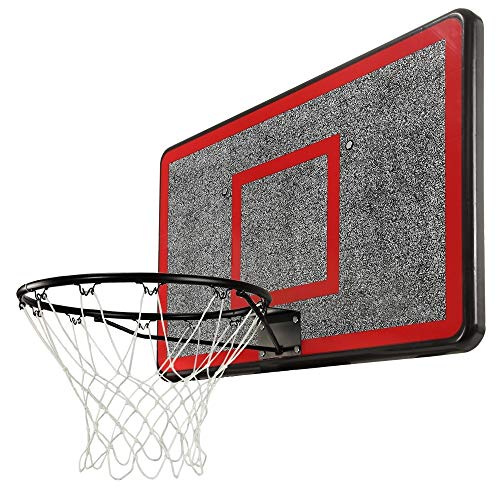 ZAAP Outdoor Wall Mounted Basketball Hoop, Backboard and Net Set