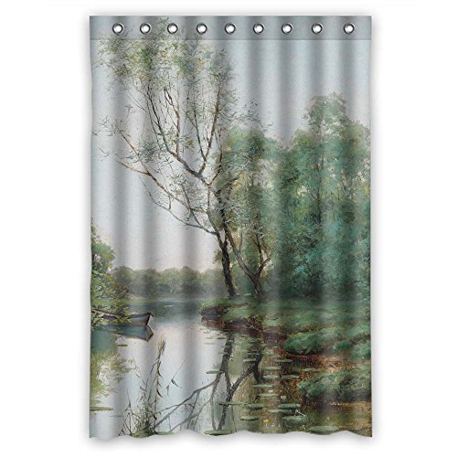 Slimmingpiggy Polyester Beautiful Scenery Landscape Art Painting Shower Curtains Width X Height / 48 X 72 Inches / W H 120 By 180 Cm Gift Or Decor For Custom Birthday Wife Valentine. Wit