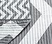 Chezmoi Collection Zoe 3-Piece Chevron Zig Zag Channel Quilted Bedspread Coverlet Set (Gray, Queen)
