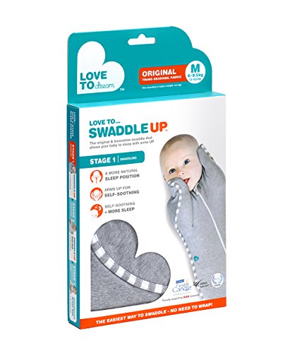 Love to Dream Swaddle UP Original, Gray, Medium, 13-18.5 lbs