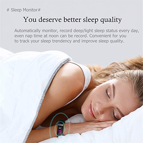 V19 HR ECG + PPG Dual Heart Rate Monitor Fitness Activity Tracker Health Smart Watch with HRV SpO2 Blood Oxygen & Pressure Sleep Monitor IP68 Waterproof HD IPS Color Screen Long Battery Life (Black)