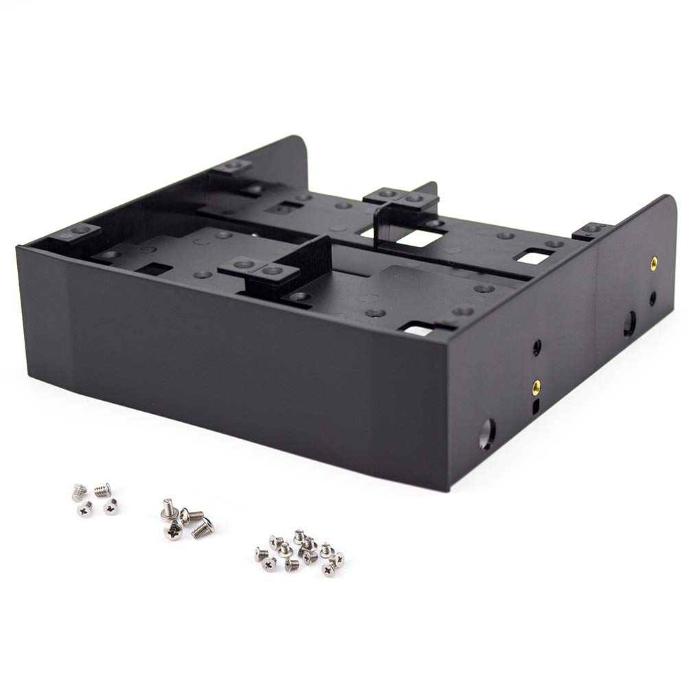 Photo 1 of Hard Disk Drive Mounting Kit, 2.5" / 3.5" HDD / SSD to 5.25" Floppy Drive Bay Computer Mounting Bracket