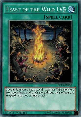 Yu-Gi-Oh! - Feast of the Wild LV5 (DUEA-EN056) - Duelist Alliance - 1st Edition - Common