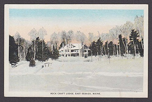 Rock Craft Lodge East Sebago ME postcard 1910s