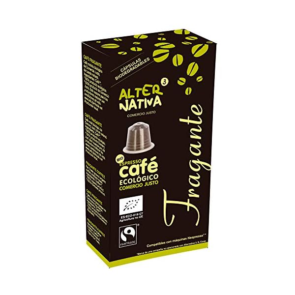 AlterNativa3 Fragante Espresso – 120 aluminiumfreie & kompostierbare Bio-Kaffeekapseln, Nespresso® kompatibel