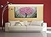 Desihum-3D Art Pink Flowers Oil Paintings On Canvas Long Square Modern Wall Art Home Decor Artwork for Living Room Dinning Room Office Abstract Picture.(20