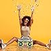 meekoo 5 Pcs Inflatable Boombox Inflatable Radio Boombox 80s 90s Party Decorations 16.5 Inches for Rappers Hip Hop Theme Costume Disco Retro Theme Party Decorations Supplies