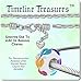 Timeline Treasures European Charm Bracelet for Women and Girls Bead Charms, Stainless Steel Rope Chain, Claw 7.5 Inch