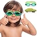 Kids Swim Goggles || Swimming Goggles for Kids (Age 2-8 years old) with Fun Car Hardcase for Easy Transportation || Cushioned Frames || Anti Fog Lenses || UV Protection ||
