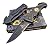TEK Tactical Edge Knives: Spring Assisted Opening DON'T TREAD ON ME Folding Rescue Blade Pocket Knife - Black Aluminum Handles - Seat Belt Cutter - Glass Window Breaker - NEW
