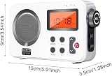 Amusingtao Portable Shower Radio FM AM LCD Display Stereo Speaker Earphone Port view 3