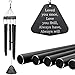 Agirlgle Wind Chimes Outdoor Large Black 30¡±Windchimes Garden Amazing Grace with 5 Aluminum Alloy Tubes Tuned Memorial Wind Chimes Indoor, Perfect Decoration for Your own Patio, Porch, Garden, or