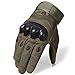 WTACTFUL Touch Screen Military Rubber Hard Knuckle Tactical Gloves Full Finger Airsoft Paintball Outdoor Army Gear Sports Cycling Motorcycle Riding Shooting Hunting Size X-Large Green