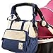 SoHo Diaper Bag 8 pcs Set Nappy Tote Bag for Baby mom dad Stylish Insulated Unisex Multifunction Waterproof Large Capacity Durable Includes Changing pad Stroller Straps Bottle case Dark Navy