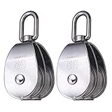 Rocaris 2 Pack M50 Lifting Double Pulley Block 304