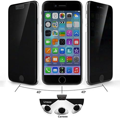iPhone 6 Screen Protector, YoSuKii Privacy Anti-Spy Screen Protector Tempered Glass for Apple iPhone 6/6s with HD Ultra Clear Anti Fingerprint Anti Scratch Lifetime Warranty (4.7inch)